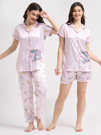 Super Cool Today - Silky Lounge Night Suit