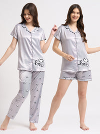 Written in Love - Silky Lounge Night Suit