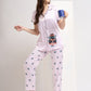 Cute Muse - Silky Lounge Night Suit