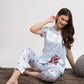 Cute Muse - Silky Lounge Night Suit