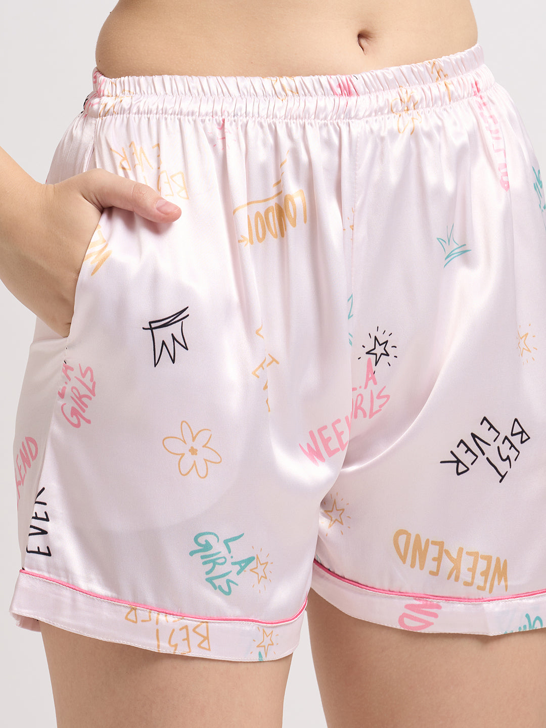 Super Cool Today - Silky Lounge Night Suit