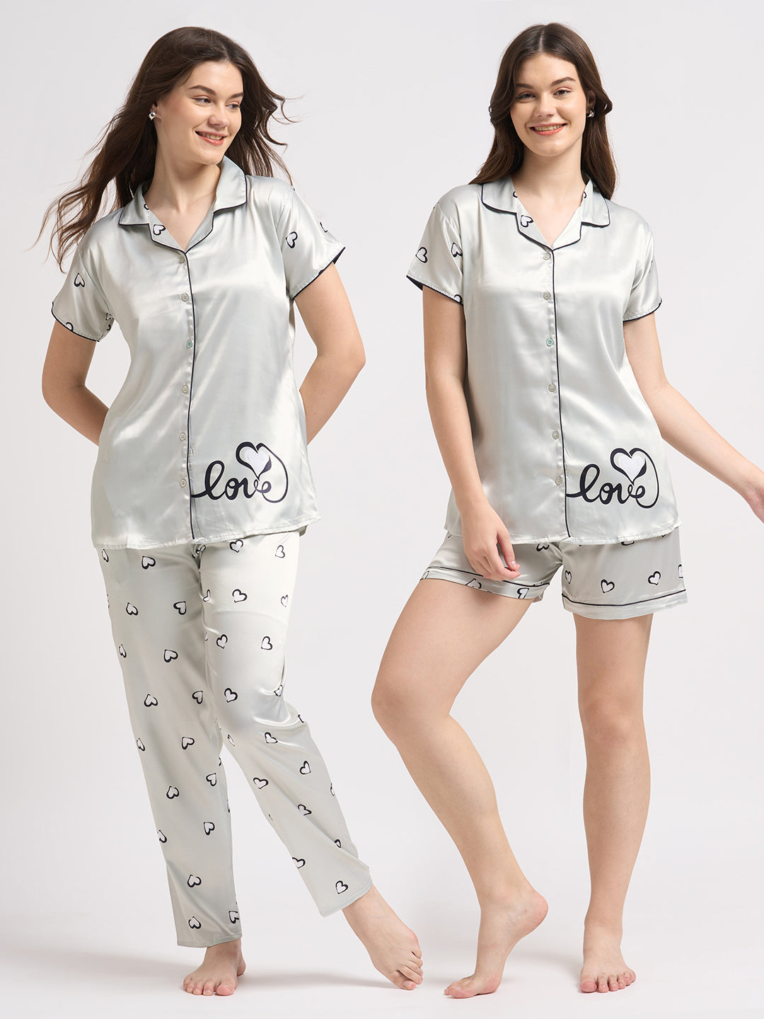 Written in Love - Silky Lounge Night Suit