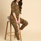 Evening Garden - Silky Lounge Night Suit