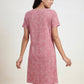Mauve Bloom – Cotton Short Nighty