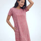 Mauve Bloom – Cotton Short Nighty