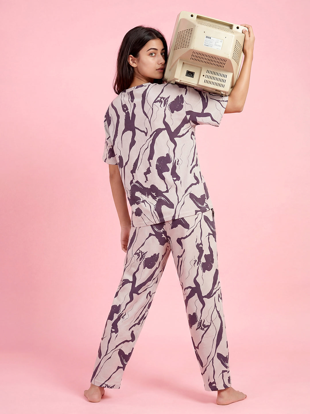 Velvet Night - Cotton Lounge Night Suit