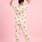Ivory Bloom - Cotton Lounge Night Suit