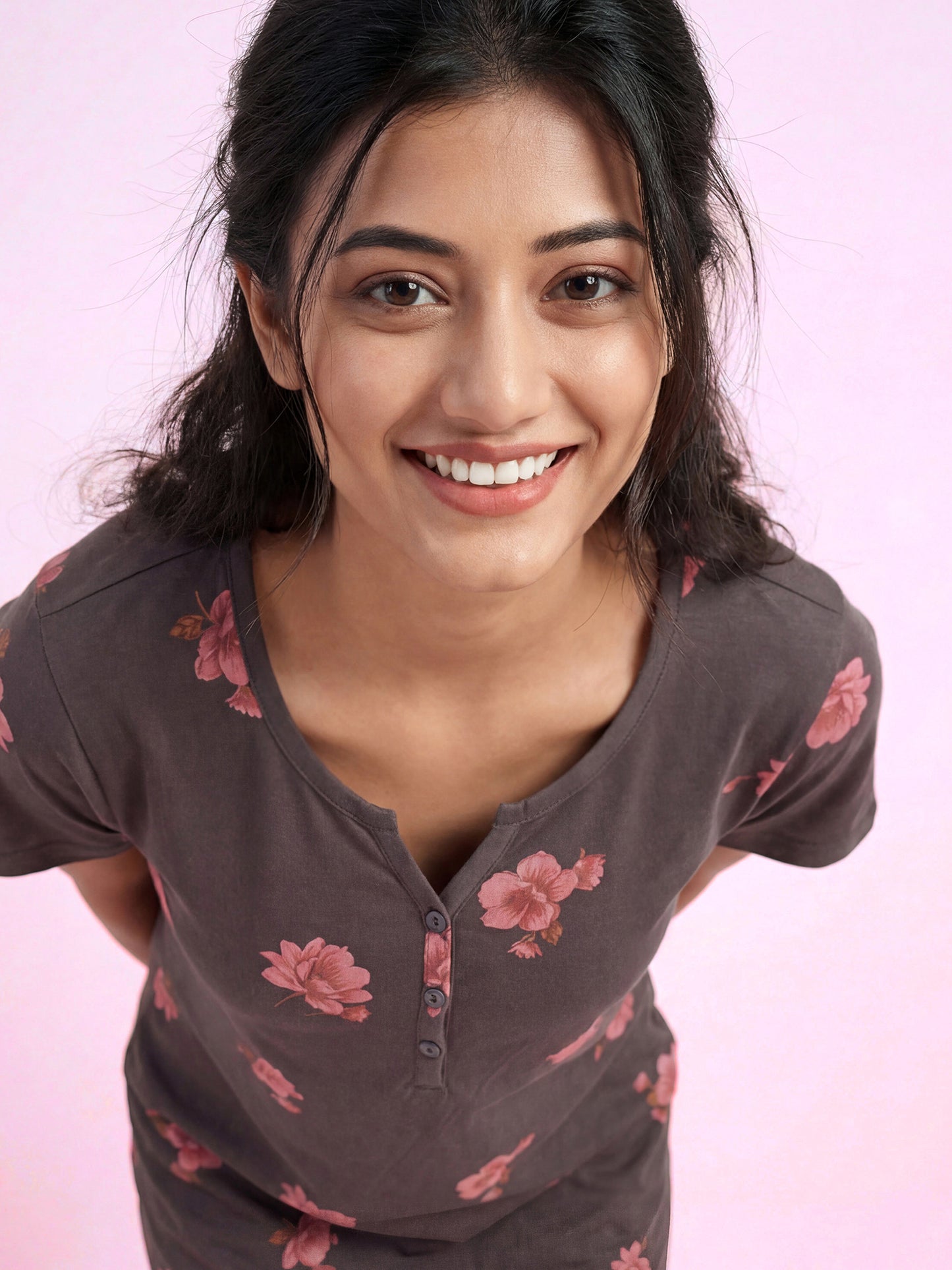 Rose Mist – Cotton Short Nighty
