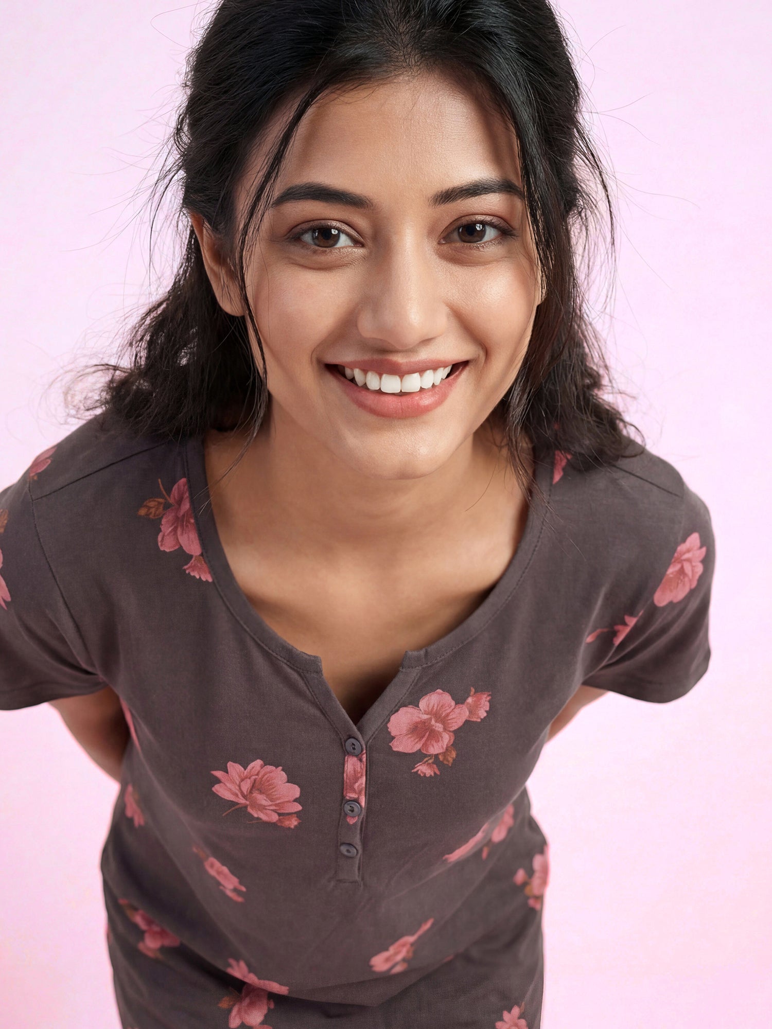 Rose Mist – Cotton Short Nighty