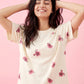 Ivory Bloom - Cotton Lounge Night Suit