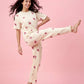 Ivory Bloom - Cotton Lounge Night Suit