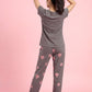 Cherry Mist - Cotton Lounge Night Suit