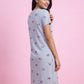Lavender Leaf – Cotton Short Nighty