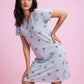 Lavender Leaf – Cotton Short Nighty