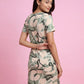 Sage Swirl – Cotton Short Nighty