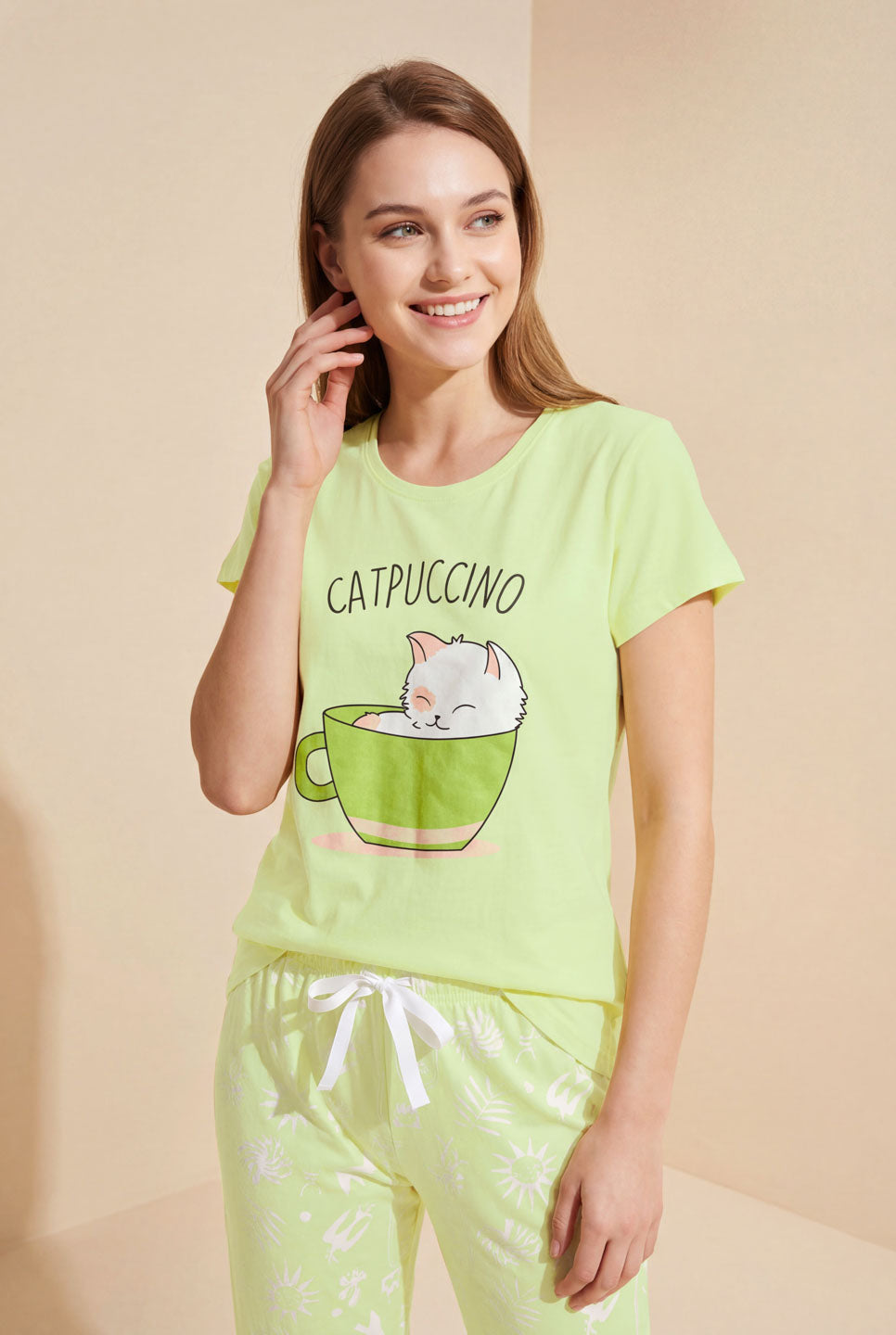 Catpuccino - Cotton Lounge Night Suit