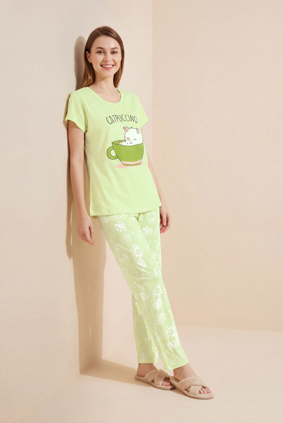 Catpuccino - Cotton Lounge Night Suit