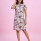 Sage Swirl – Cotton Short Nighty