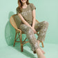 Soft Stems -  Cotton Lounge Silky Night Suit
