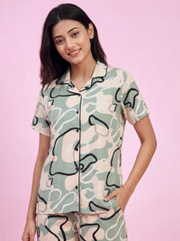 Lavender Drift – Cotton Lounge Night Suit