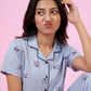 Pink Peony - Cotton Lounge Night Suit