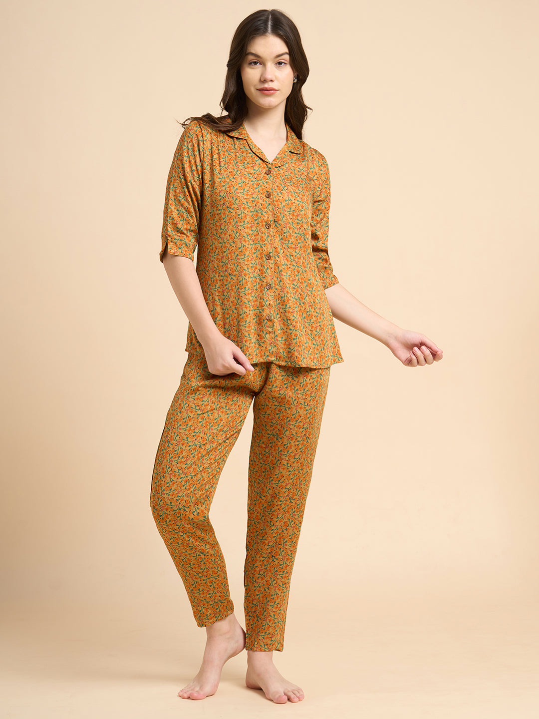 Radiant Night - Silky Lounge Night Suit