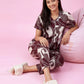 Midnight Wave -Cotton Lounge Night Suit