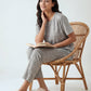 Rosé Bloom - Cotton Lounge Night Suit