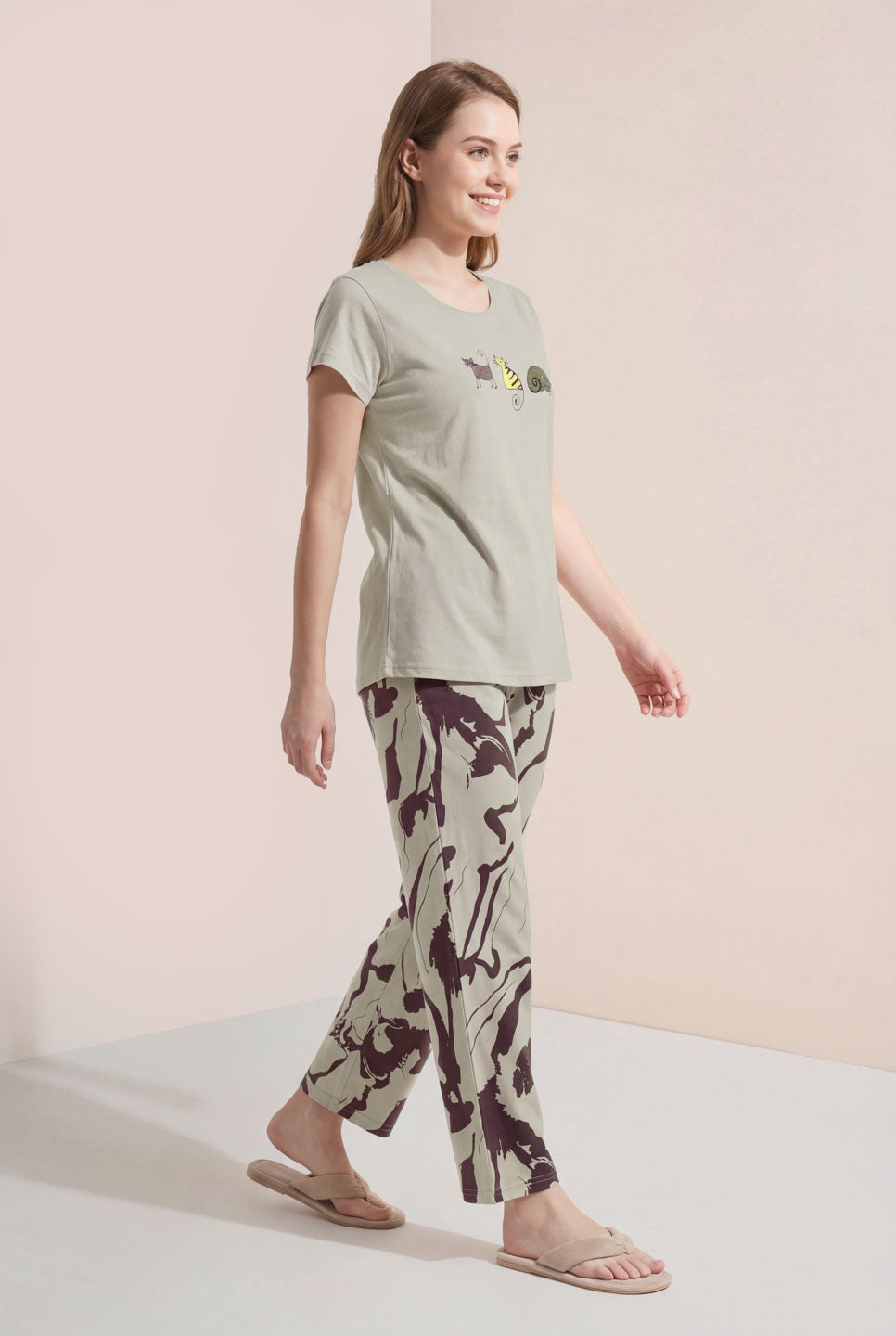 Lazy Animal - Cotton Lounge Night Suit