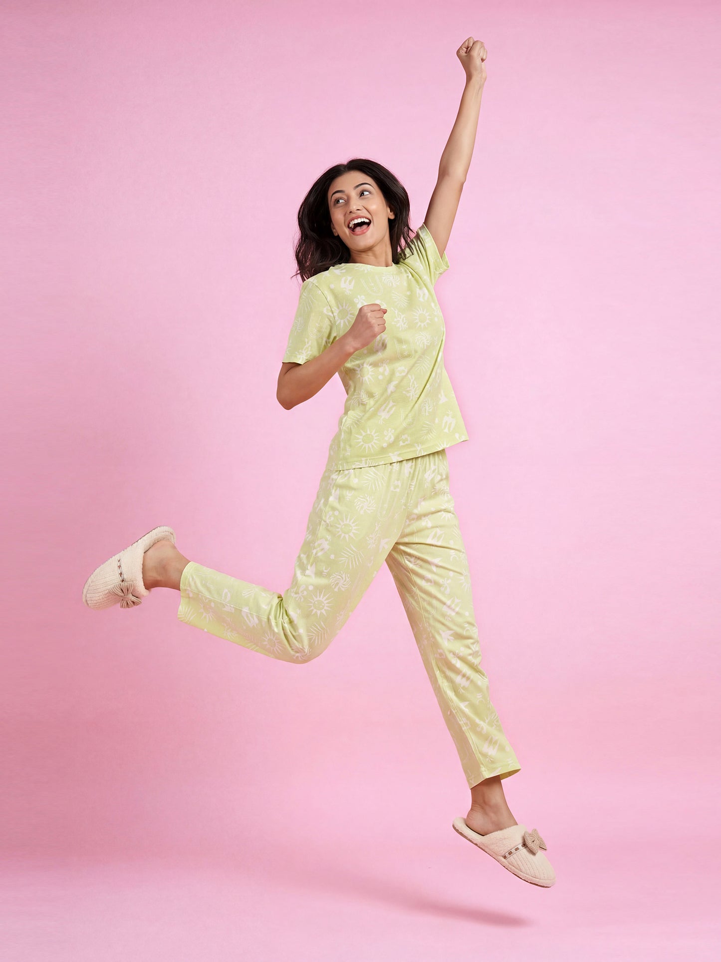 Blush Daydream - Cotton Lounge Night Suit
