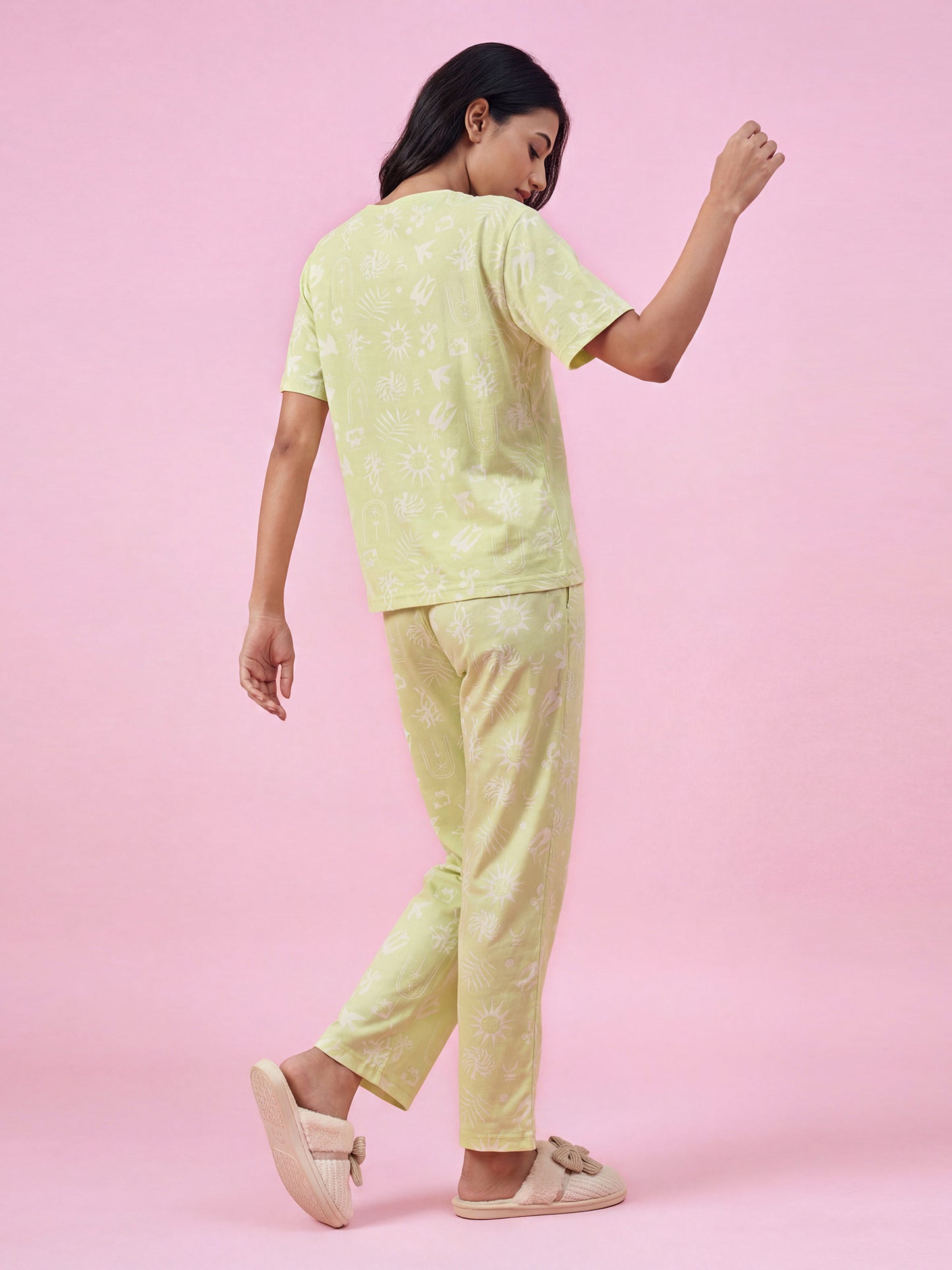 Blush Daydream - Cotton Lounge Night Suit