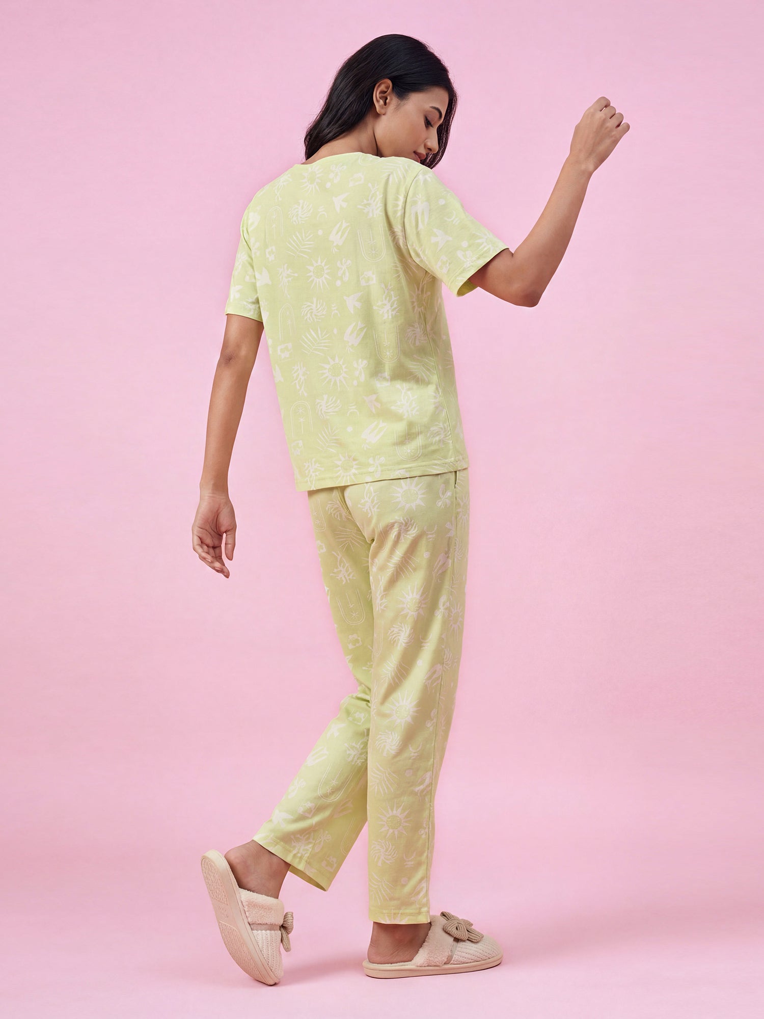 Blush Daydream - Cotton Lounge Night Suit