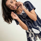 Crimson Wave – Cotton Lounge Night Suit