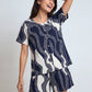 Crimson Wave – Cotton Lounge Night Suit