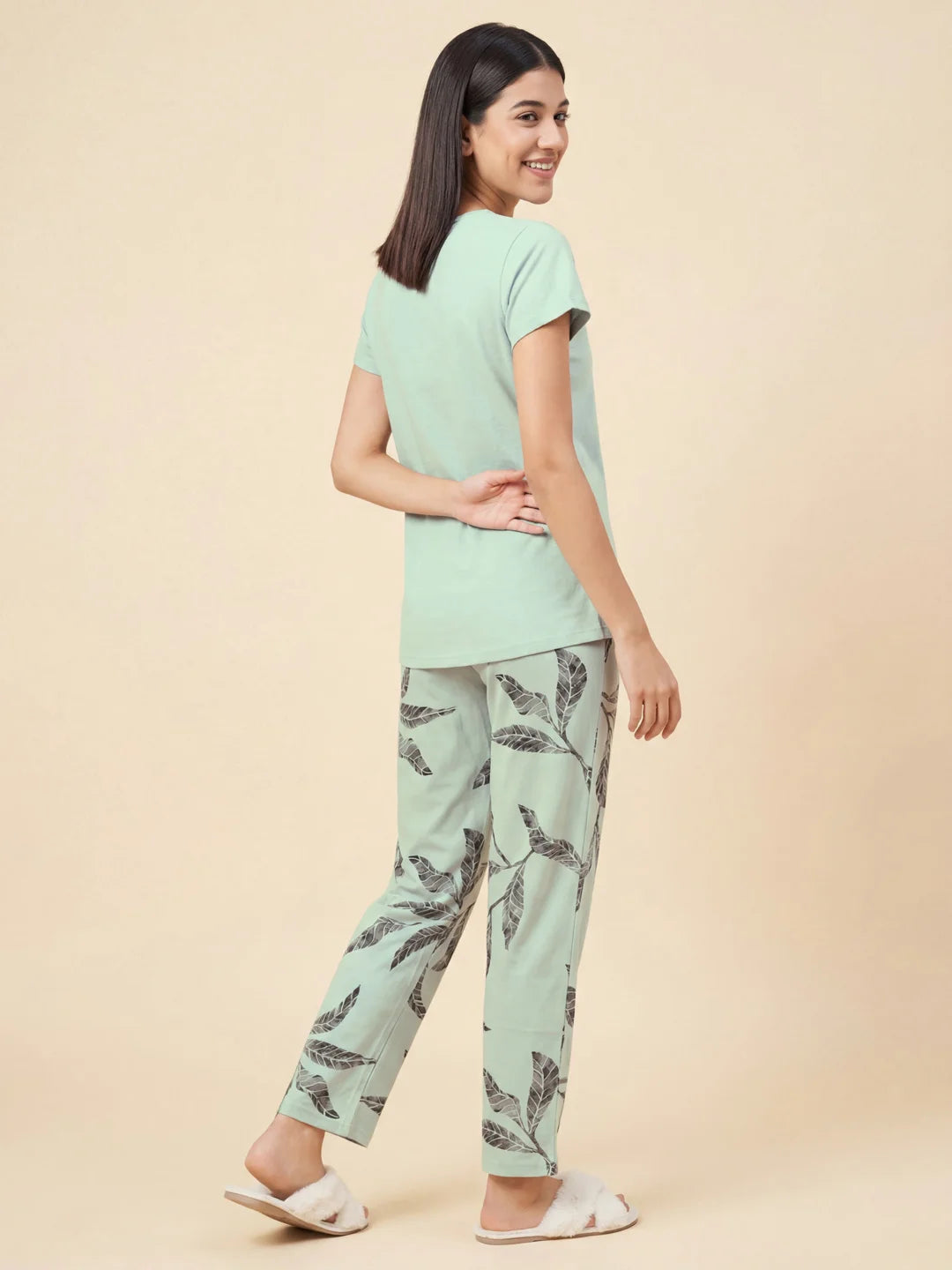 Garden Lines - Pure Cotton Night Suit