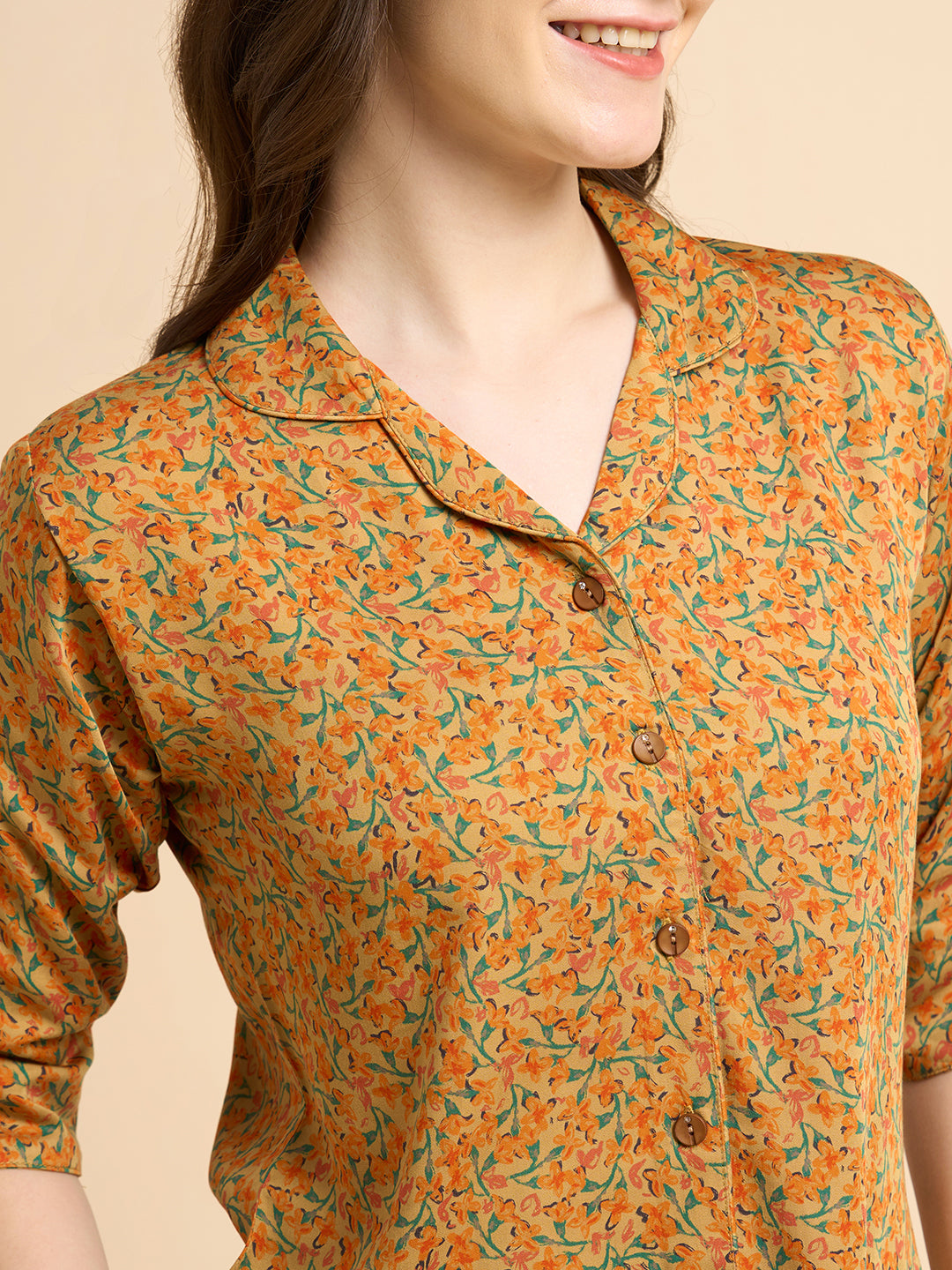 Radiant Night - Silky Lounge Night Suit