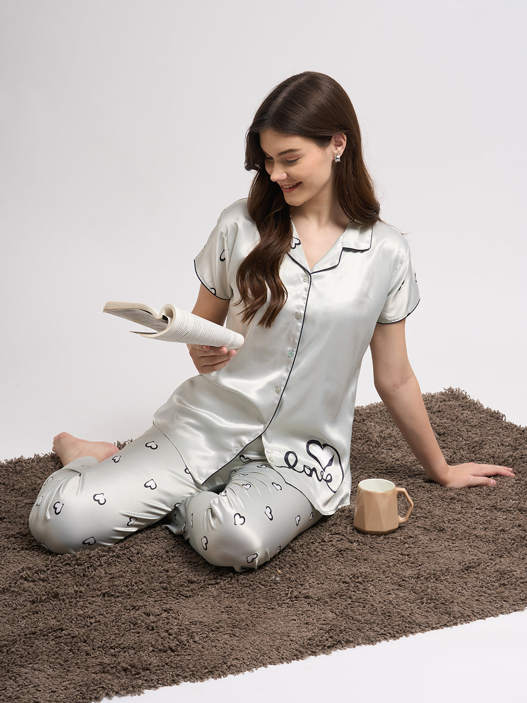 Written in Love - Silky Lounge Night Suit