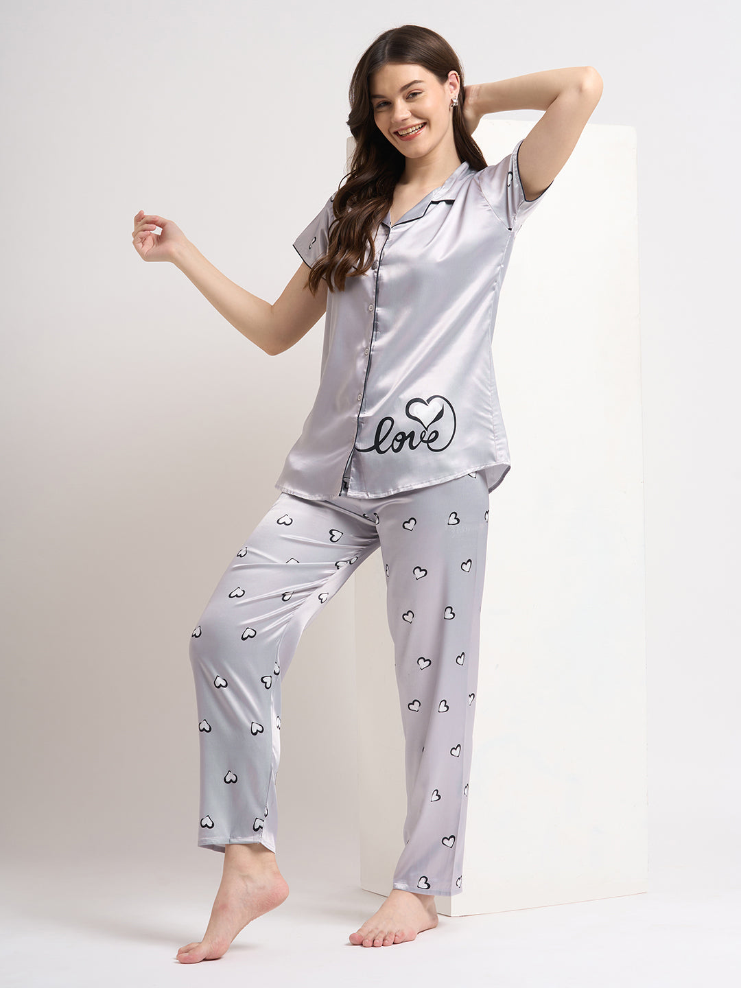 Written in Love - Silky Lounge Night Suit