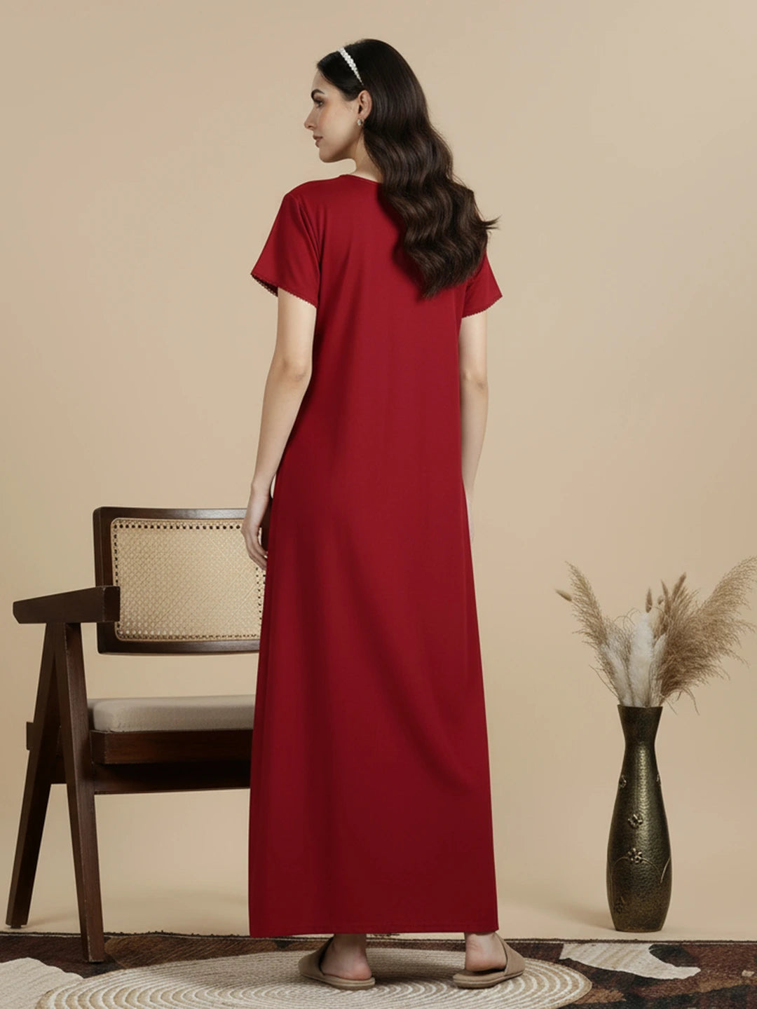 Alpine - Elegant Maxi Nightdress .