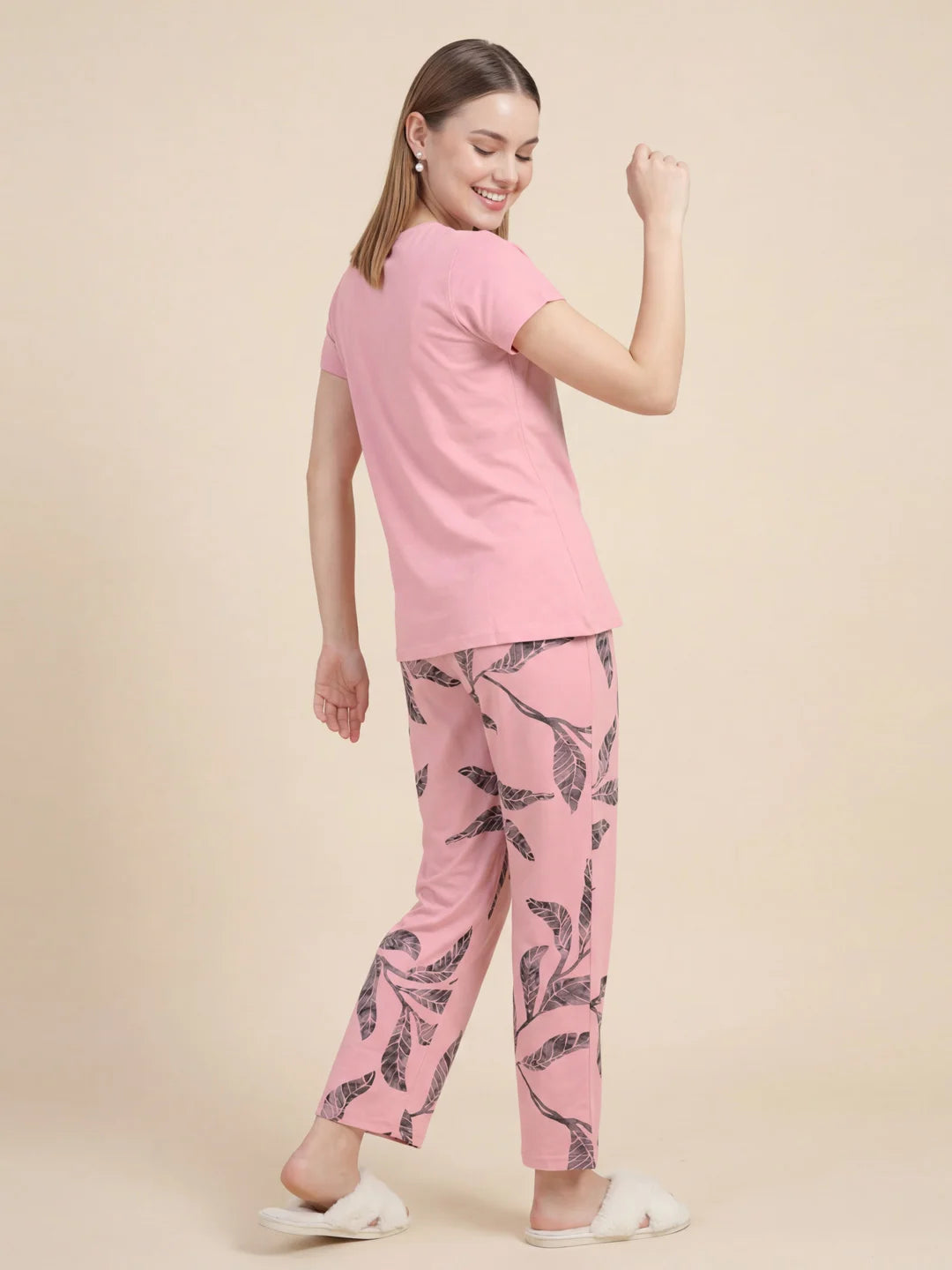 Garden Lines - Pure Cotton Night Suit