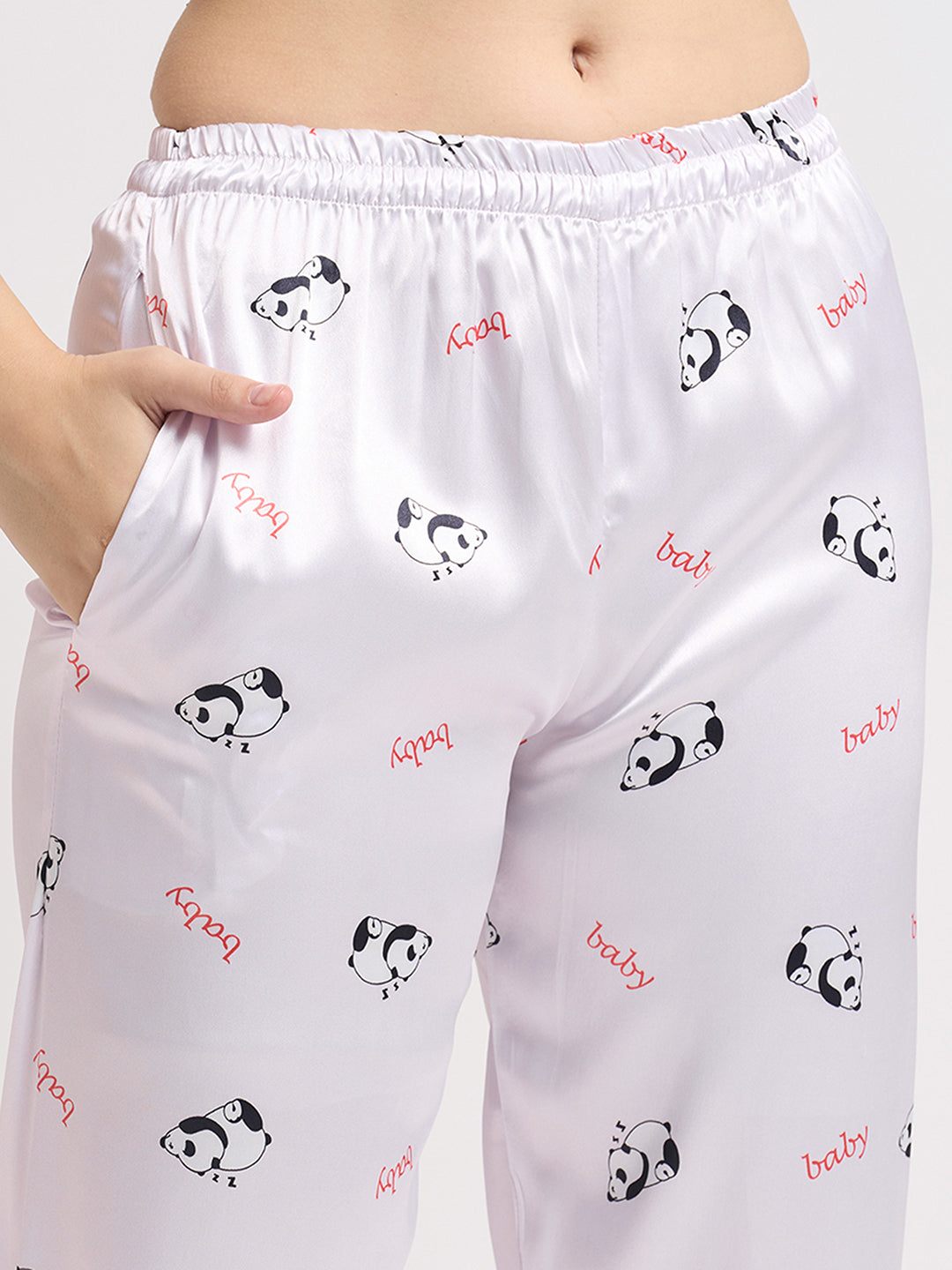 Little Panda Dreams - Silky Lounge Night Suit