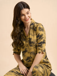 Mellow Yellow -  Silky Lounge Night Suit
