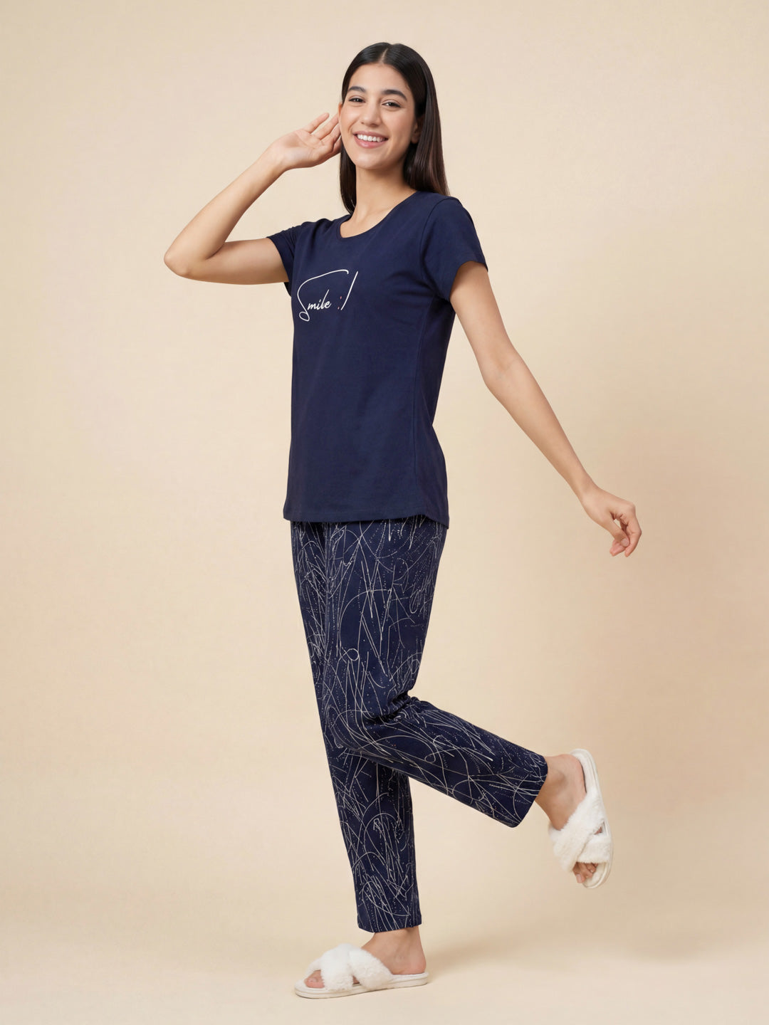 Cute Smile - Pure Cotton Night Suit