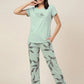 Garden Lines - Pure Cotton Night Suit
