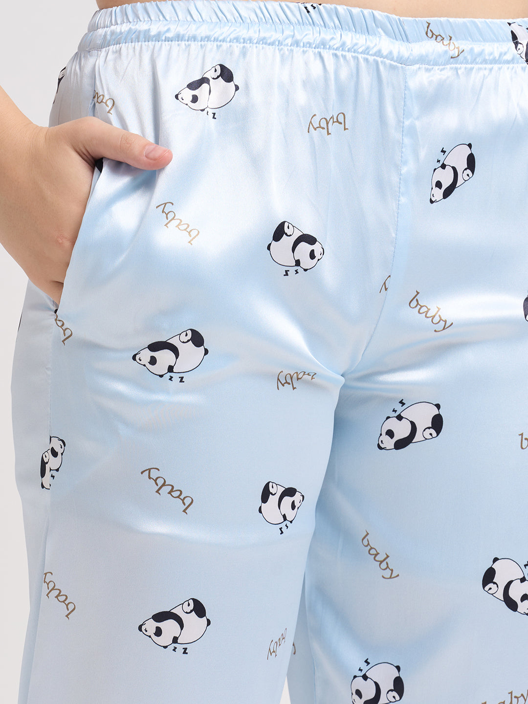 Little Panda Dreams - Silky Lounge Night Suit