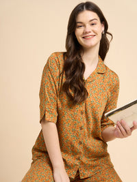Radiant Night - Silky Lounge Night Suit