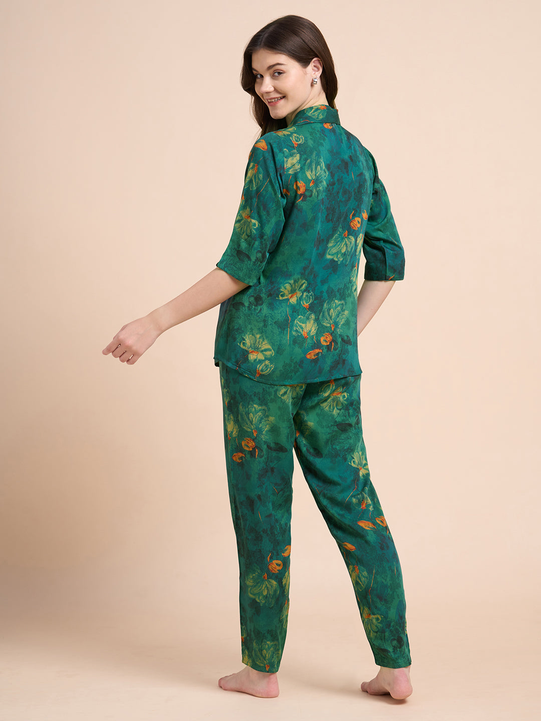 Gardenia - Silky Lounge Night Suit