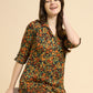 Evening Garden - Silky Lounge Night Suit