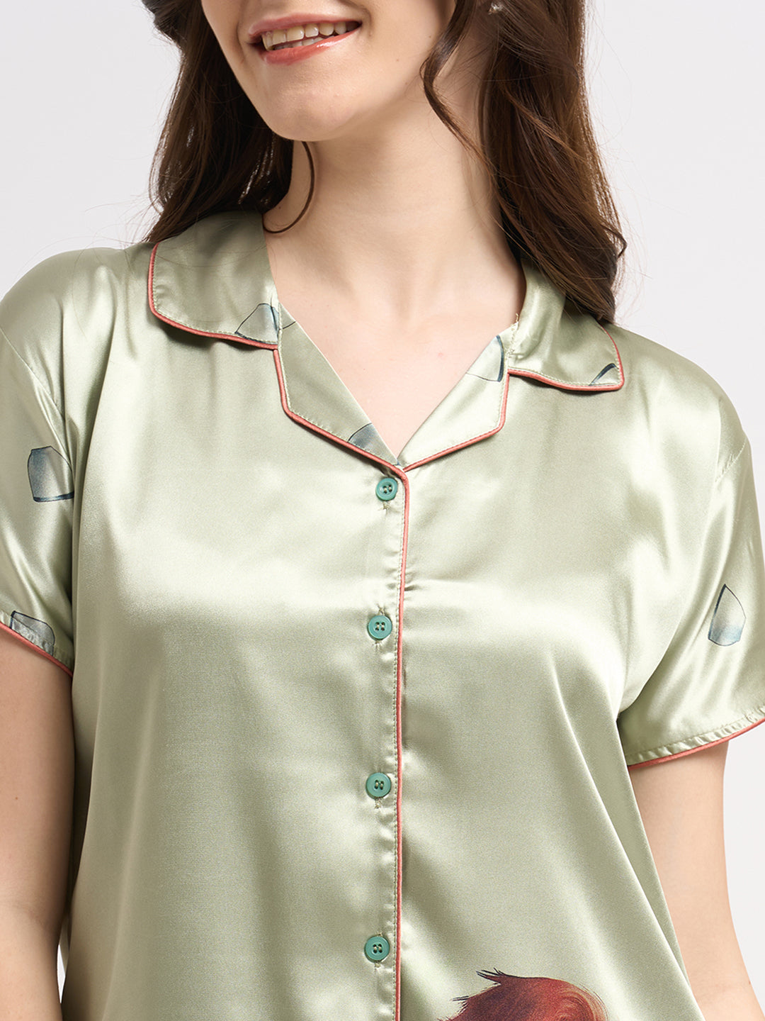 Morning Brew - Silky Lounge Night Suit