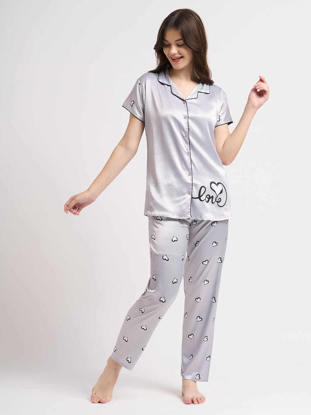 Written in Love - Silky Lounge Night Suit